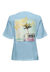 only - ONLY T-Shirt 15295382 Niebieski Regular Fit. Kolor: niebieski. Materiał: bawełna #9