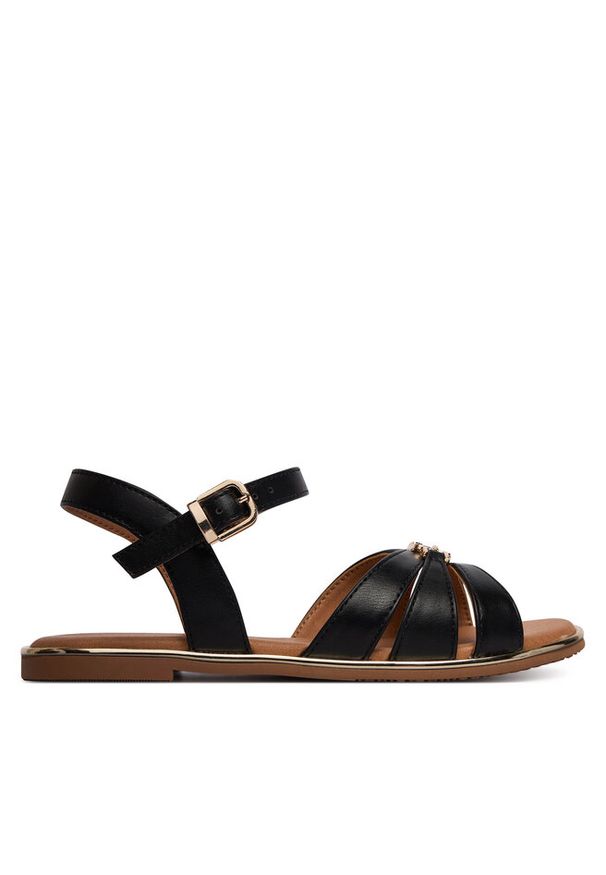 TOMMY HILFIGER - Sandały Tommy Hilfiger. Kolor: czarny