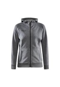 Bluza sportowa damska Craft Core Soul Full Zip. Typ kołnierza: kaptur. Kolor: szary