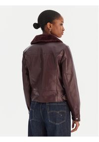 Vero Moda Kurtka z imitacji skóry Hailey 10250405 Fioletowy Regular Fit. Kolor: fioletowy. Materiał: skóra #2