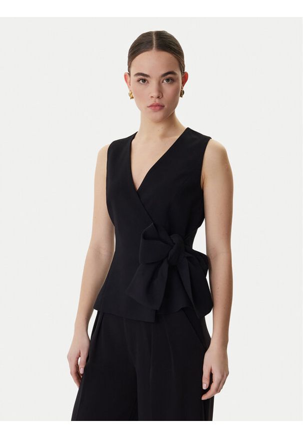 Marella Kamizelka garniturowa Lirica 2613161043 Czarny Regular Fit. Kolor: czarny. Materiał: syntetyk