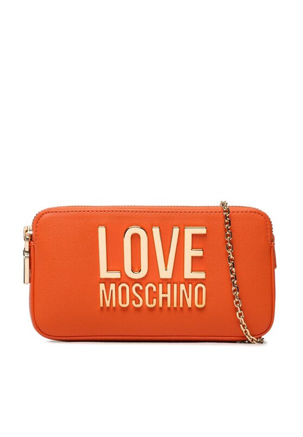 Love Moschino - LOVE MOSCHINO Torebka JC5609PP1GLI0450 Pomarańczowy. Kolor: pomarańczowy. Materiał: skórzane