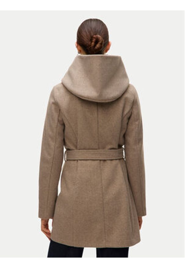 Vero Moda Płaszcz przejściowy Popliva 10310779 Beżowy Regular Fit. Kolor: beżowy. Materiał: syntetyk