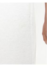 Vans Spodnie dresowe Elevated Double Knit Sweatpant VN000G9R Biały Regular Fit. Kolor: biały. Materiał: bawełna #5