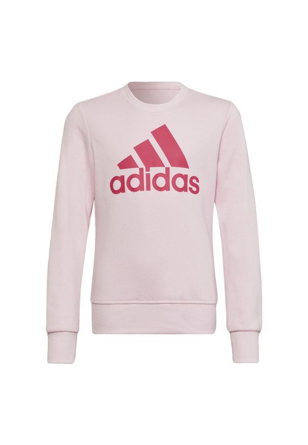 Adidas - Bluza bez Kaptura dla Dziewczynki Essentials. Typ kołnierza: bez kaptura. Kolor: różowy