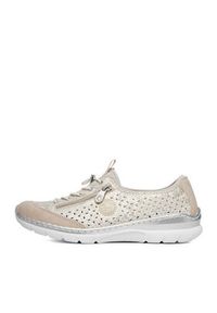 Rieker Sneakersy CEO-L3252-92 Beżowy. Kolor: beżowy. Materiał: skóra #4