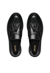 Geox Loafersy D Serilda D46WYH 00043 C9999 Czarny. Kolor: czarny. Materiał: skóra #4
