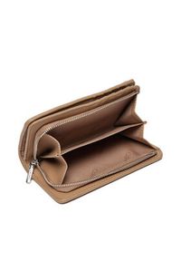 Calvin Klein Duży Portfel Damski Ck Daily Medium Bifold_Pbl K60K613075 Beżowy. Kolor: beżowy. Materiał: skóra #4