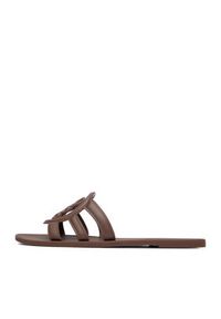 Nine West Klapki CEO-CT1120 Brązowy. Kolor: brązowy. Materiał: materiał #4