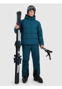 4f - 4F Spodnie narciarskie membrana 5000 męskie - granatowe XXL. Kolor: niebieski. Materiał: poliester, materiał. Wzór: gładki. Sezon: zima. Sport: narciarstwo #1