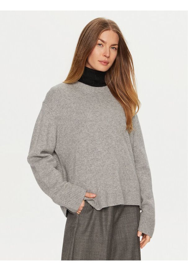 Herskind Sweter Doofa 5335974 Szary Regular Fit. Kolor: szary. Materiał: wełna