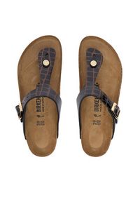 Birkenstock Japonki Gizeh 1032837 Czarny. Kolor: czarny. Materiał: lakier, skóra #2