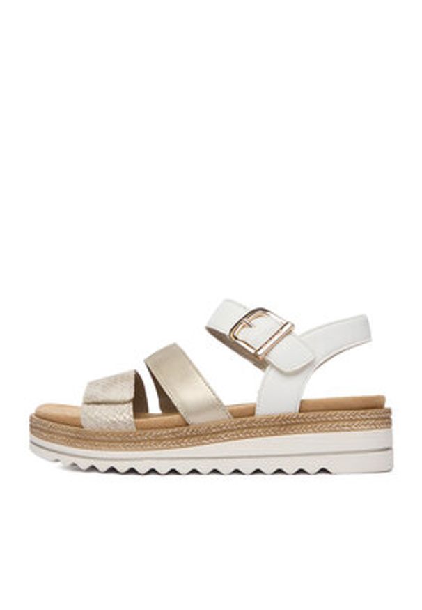 Remonte Sandały CEO-D0Q55-92 Złoty. Kolor: złoty. Materiał: skóra