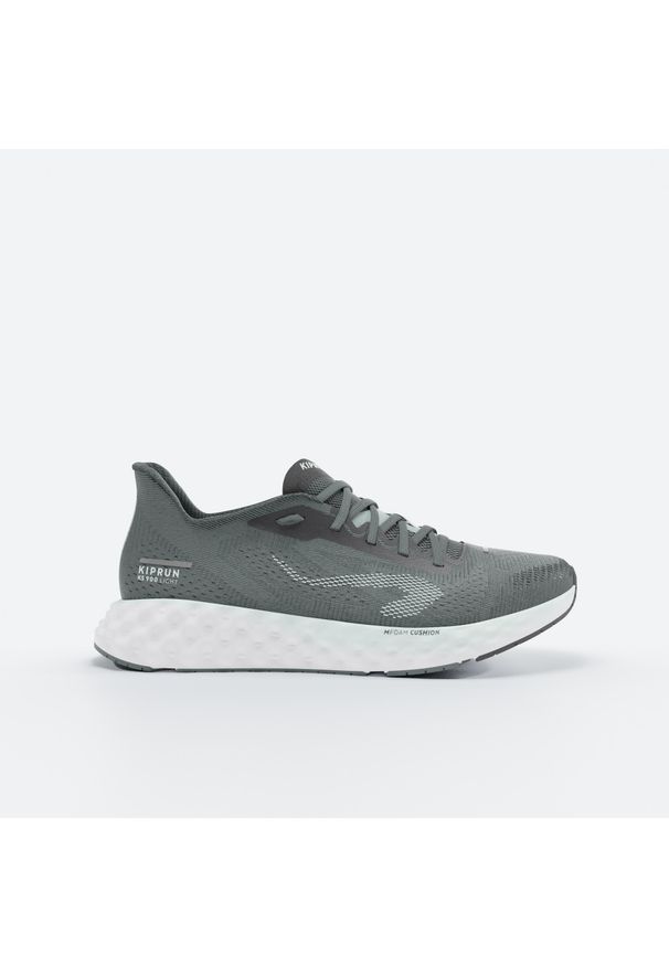 KIPRUN - Buty do biegania męskie Kiprun KS900 Light. Kolor: zielony, biały, wielokolorowy, niebieski. Materiał: materiał. Szerokość cholewki: normalna. Wzór: geometria. Sport: fitness