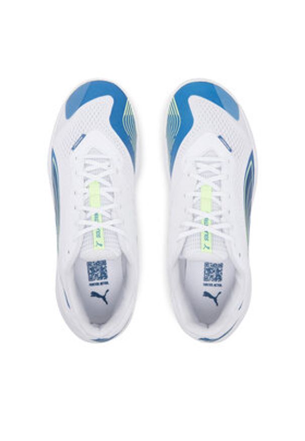 Puma Buty halowe Solarstrike III 107849 02 Biały. Kolor: biały. Materiał: skóra