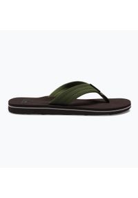 Japonki plażowe męskie Quiksilver Molokai Layback Textured. Okazja: na plażę. Kolor: brązowy