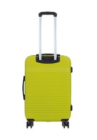 Ochnik - Komplet walizek na kółkach 19''/24''/28''. Kolor: zielony. Materiał: materiał, poliester, guma, kauczuk #11