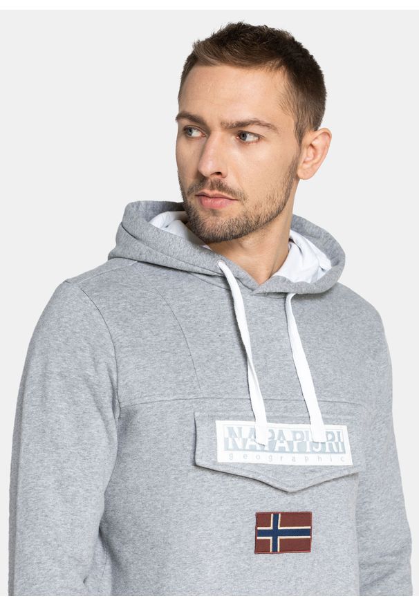Bluza męska Napapijri Burgee Wint (NP0A4FQK1601). Kolor: szary