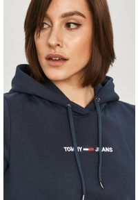 Tommy Jeans - Bluza. Okazja: na co dzień. Kolor: niebieski. Długość rękawa: długi rękaw. Długość: długie. Styl: casual #4