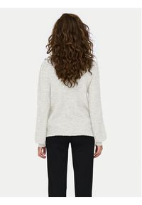 JDY Sweter Elanora 15328345 Écru Regular Fit. Materiał: syntetyk