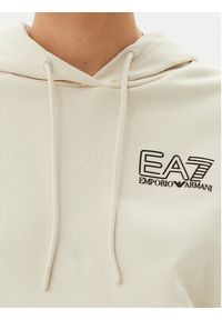 EA7 Emporio Armani Bluza 7W000101 AF12473 U1079 Beżowy Loose Fit. Kolor: beżowy. Materiał: bawełna #3