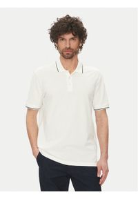 Armani Exchange Polo XM000489 AF13026 U0009 Biały Regular Fit. Typ kołnierza: polo. Kolor: biały. Materiał: bawełna