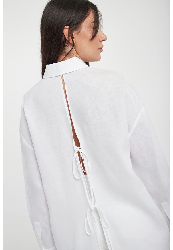 Twinset Milano - Koszula damska lniana TWINSET. Materiał: len