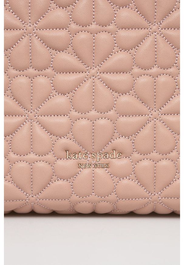 Kate Spade Plecak skórzany damski kolor różowy mały gładki. Kolor: różowy. Materiał: skóra. Wzór: gładki