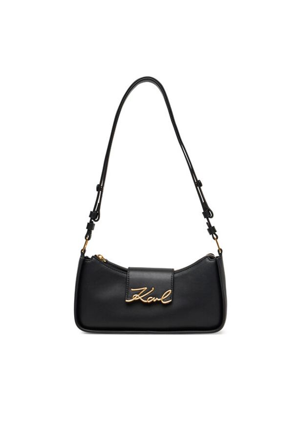 Karl Lagerfeld - KARL LAGERFELD Torebka A3W30290 Czarny. Kolor: czarny. Materiał: skórzane