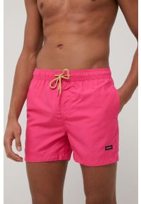 Superdry szorty kąpielowe kolor różowy. Kolor: różowy. Materiał: tkanina #4