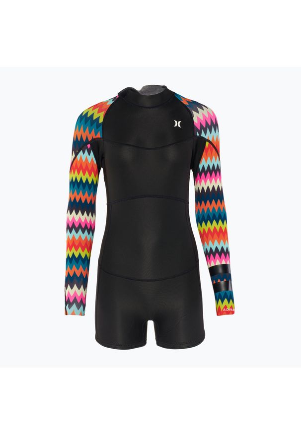 Pianka do pływania damska Hurley Advant 2 mm Shorty Springsuit. Kolor: czarny