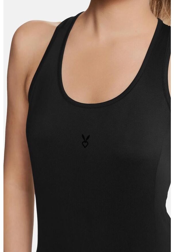 Cardio Bunny - Bluzka fitness Dry Cardiobunny na ramiączka. Kolor: czarny. Długość rękawa: na ramiączkach. Sport: fitness