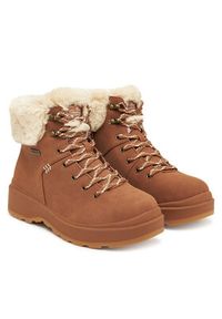 skechers - Skechers Botki Park City 168087/CSNT Brązowy. Kolor: brązowy. Materiał: skóra #5