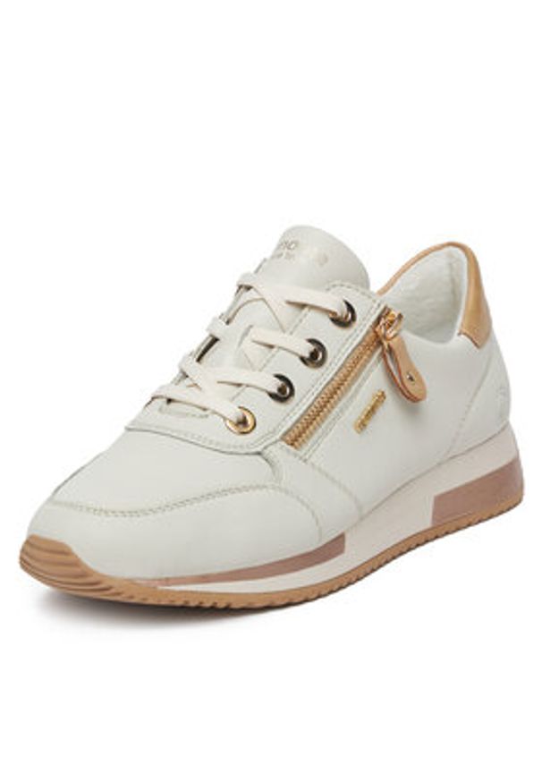 Remonte Sneakersy D0H11-81 Biały. Kolor: biały. Materiał: skóra