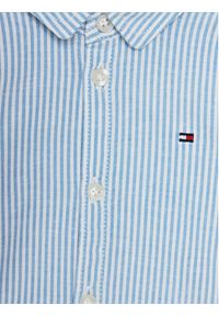 TOMMY HILFIGER - Tommy Hilfiger Komplet koszula i spodnie materiałowe Baby Ithaca Shirt Set Giftbox KN0KN01784 Niebieski Regular Fit. Kolor: niebieski. Materiał: bawełna #3