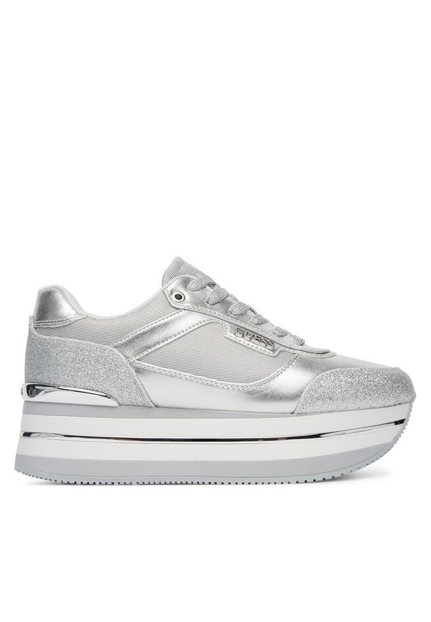 Sneakersy Guess. Kolor: srebrny
