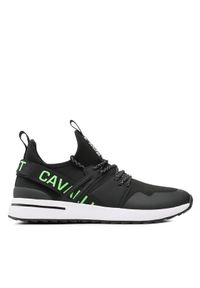 Just Cavalli Sneakersy 74QB3SD3 Czarny. Kolor: czarny. Materiał: skóra