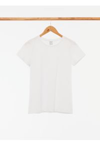 outhorn - Gładki t-shirt damski. Materiał: jersey, elastan, bawełna. Wzór: gładki #2