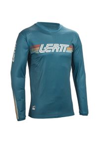 Koszulka rowerowa LEATT Jersey MTB Enduro 4.0. Kolor: zielony, niebieski, wielokolorowy. Materiał: jersey. Sport: kolarstwo