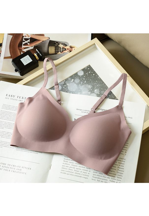 Intica - Biustonosz piankowy bez fiszbin z regulowanymi ramiączkami Anastassiya. Kolor: beżowy. Materiał: materiał