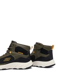 skechers - Skechers Trekkingi Hillcrest 2.0 237804 OLBK Khaki. Kolor: brązowy. Materiał: skóra. Sport: turystyka piesza