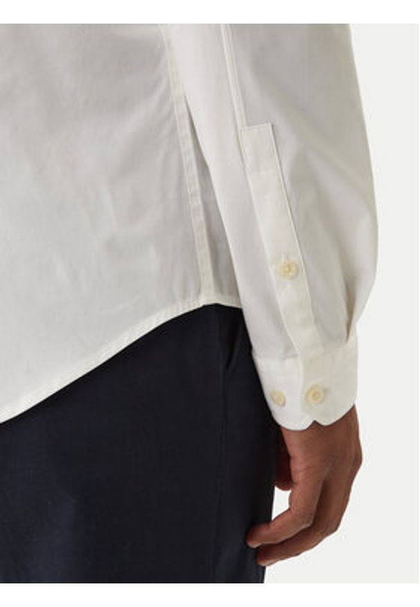 Tommy Jeans Koszula DM0DM04405 Biały Slim Fit. Kolor: biały. Materiał: bawełna