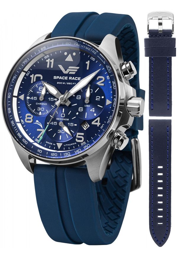 Zegarek męski Vostok Europe 6S20-325A742SBL niebieski. Kolor: niebieski