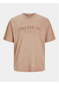 Jack & Jones - Jack&Jones T-Shirt Jprbluwinston 12255611 Brązowy Regular Fit. Kolor: brązowy. Materiał: bawełna #5
