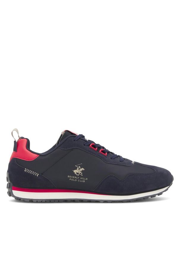 Sneakersy Beverly Hills Polo Club. Kolor: niebieski