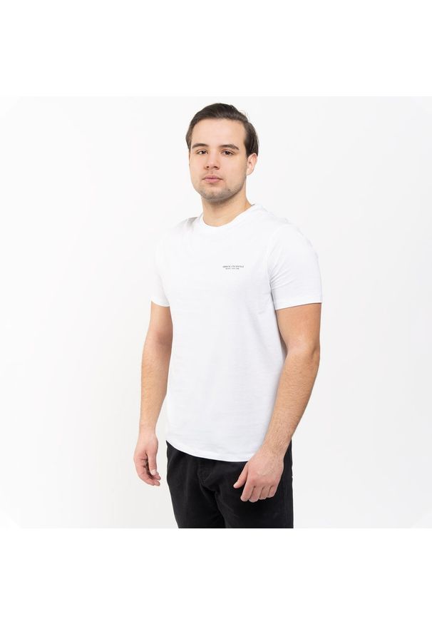Koszulka męska Armani Exchange (8NZT91 Z8H4Z 1100). Kolor: biały