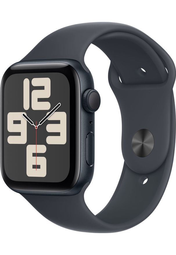 APPLE - Smartwatch Apple Watch SE GPS 44mm Midnight Alu Sport S/M Czarny (MXEJ3QN/A). Rodzaj zegarka: smartwatch. Kolor: czarny. Styl: sportowy