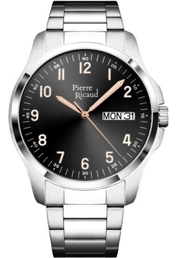 Zegarek męski Pierre Ricaud P91105.5127Q srebrny. Kolor: srebrny