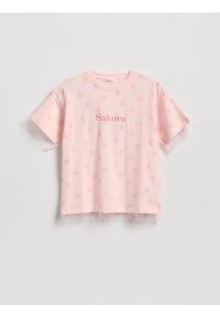 Reserved - Dwuwarstwowy t-shirt z nadrukiem - wielobarwny. Materiał: bawełna. Wzór: nadruk #1