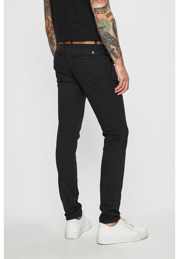 Tom Tailor Denim - Spodnie. Kolor: czarny. Materiał: denim. Wzór: gładki